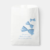 Blue Little Flying Bow Boy Baby Dusche Geschenktütchen (Vorderseite)