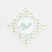 Blue Little Llama Napkins Serviette (Ecke)
