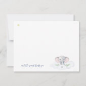 Blue Little Peanut Baby Dusche Elephant Modern (Rückseite)