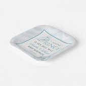 Blue Little Prince Party Crown & Carriage Pappteller (Gewinkelt)