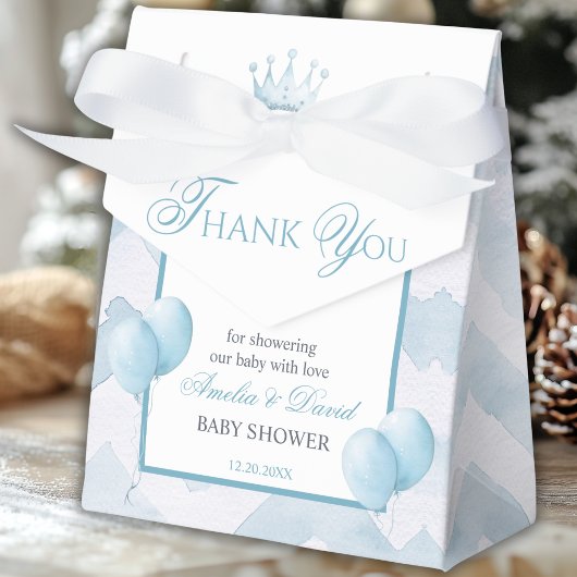 Blue Little Prince Thank You Moon Balloon Geschenkschachtel