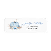 Blue Little Pumpkin Address Labels (Vorne)