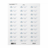 Blue Little Pumpkin Address Labels (Vorne)