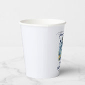 Blue Little Pumpkin auf seinem Weg Junge Baby Dusc Pappbecher (Rechts)