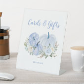 Blue Little Pumpkin Baby Duschkarten Geschenke Sockelschild (In SItu)