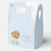 Blue Little Pumpkin Baby Shower Geschenkschachtel (Geöffnet)