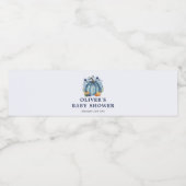 Blue Little Pumpkin Fall Boy Baby Dusche Wasserflaschenetikett (Einzelnes Label)