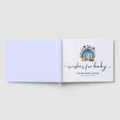 Blue Little Pumpkin Herbst Herbst Kinderdusche Gästebuch (Voll)