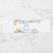 Blue Little Pumpkin Herbst Herbstdusche Wasserflaschenetikett (Einzelnes Label)