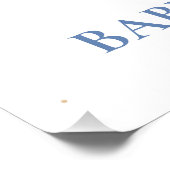 Blue Little Pumpkin Truck Baby Dusche Begrüßungsze Fotodruck (Ecke)