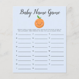 Blue Little Süsse Baby Name Duschspiel