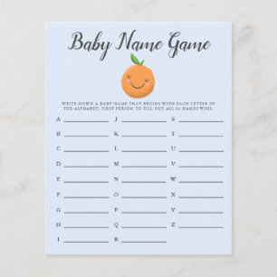 Blue Little Süsse Baby Name Duschspiel