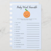 Blue Little Süsse Baby Word Scramble Game (Vorne/Hinten)