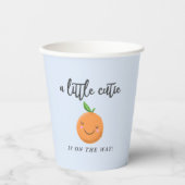 Blue Little Süsse Boy Baby Dusche Pappbecher (Vorderseite)