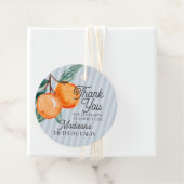 Blue Little Süsse Citrus Geburtstagsparty Geschenkanhänger (Beispiel)