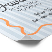 Blue Little Süsse Citrus Hauptpresse Favoriten Poster (Ecke)