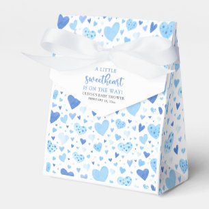 Blue Little Sweetheart Valentine's Day Baby Shower Geschenkschachtel