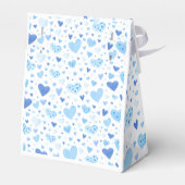 Blue Little Sweetheart Valentine's Day Baby Shower Geschenkschachtel (Rückseite)