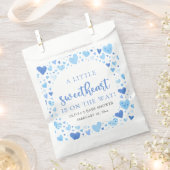 Blue Little Sweetheart Valentine's Day Baby Shower Geschenktütchen (Ausgeschnitten)