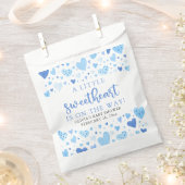 Blue Little Sweetheart Valentine's Day Baby Shower Geschenktütchen (Ausgeschnitten)