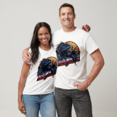 Blue Lizard, American Lizard Design, Lizard Art T-Shirt (Unisex)
