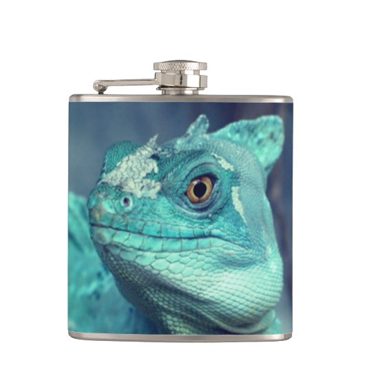 Blue Lizard Flachmann (Vorderseite)