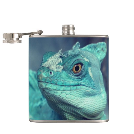 Blue Lizard Flachmann (Geöffnet)