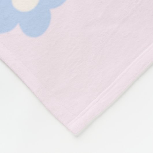 Blue Lizard Floral Fleece Blanket (Ecke)