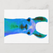 Blue Llama Graphic Postkarte (Vorderseite)