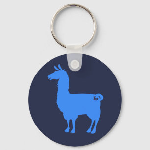 Blue Llama Keychain Schlüsselanhänger