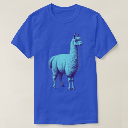 Blue Llama T-Shirt (Design vorne)