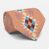 Blue Lmon Oriental Tribal Aztec Mosaik Design Krawatte (Gerollt)