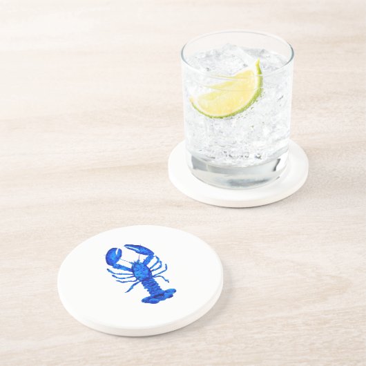 Blue Lobster Getränkeuntersetzer (Seite)