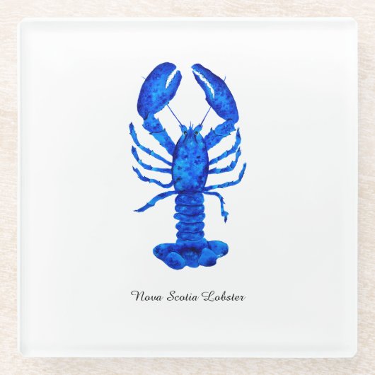 Blue Lobster Glasuntersetzer (Vorderseite)