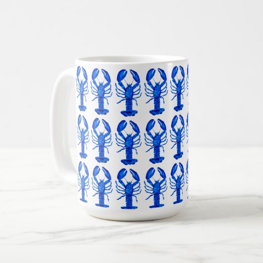 Blue Lobster Kaffeetasse (Vorderseite Links)