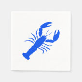 Blue Lobster Moderne Grafik niedlich Spaß an der K Serviette (Vorderseite)