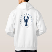 Blue Lobster Real Anwesen Hoodie Back Design Men's (Rückseite)