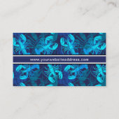 Blue Lobster Seafood Restaurant oder Coastort Reso Visitenkarte (Rückseite)