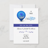 Blue Location New Home Announcement Ankündigung (Vorderseite)