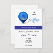 Blue Location New Home Announcement Ankündigung (Vorne/Hinten)