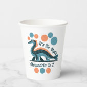 Blue Loch Ness Birthday Paper Cups Pappbecher (Vorderseite)