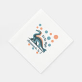 Blue Loch Ness Birthday Paper Napkins Serviette (Ecke)