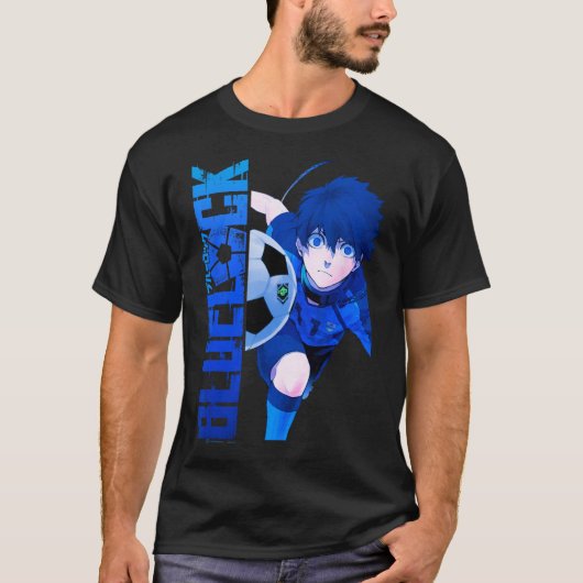 Blue Lock Blue Soccer Ll Split Panels T-Shirt (Vorderseite)