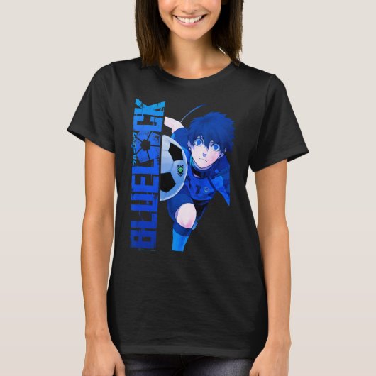 Blue Lock Blue Soccer Ll Split Panels T-Shirt (Vorderseite)