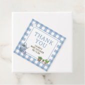 Blue Locwn Grown Bauern Baby Shower Square Geschenkanhänger (Beispiel)