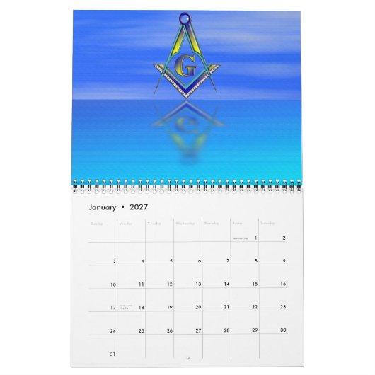 BLUE LODGE Calendar Kalender (Jan 2027)
