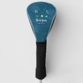 Blue Logo Name Golf Head Cover Headcover (Vorderseite)