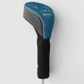 Blue Logo Name Golf Head Cover Headcover (angewinkelt)