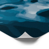 Blue Lone Wolf Poster (Ecke)