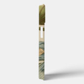 Blue Lotus Blume auf Tan Hintergrund mit Schreiben Case-Mate iPhone Hülle (Rückseite / Rechts)